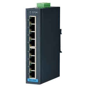 EKI-2528DI, 8 port fast ethernet unmanaged switch