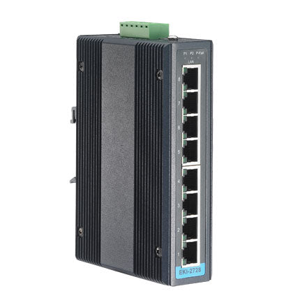 Advantech EKI-2728, 8x GbE unmanaged switch, right