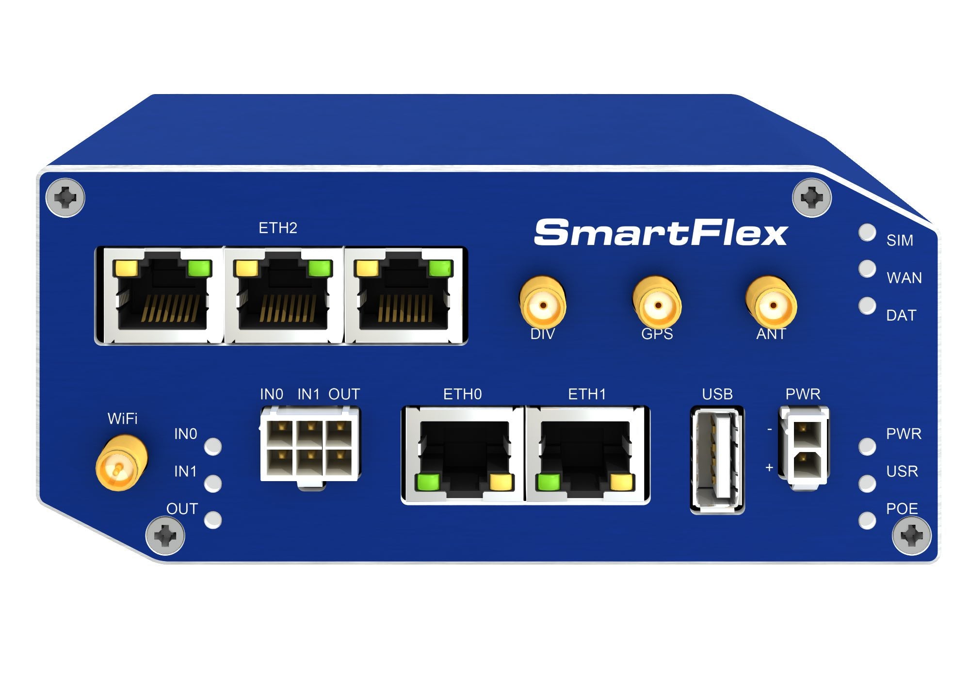 SR30818125-SWH 5XETH, PoE, WiFi, GPS, I/O, 2xSIM