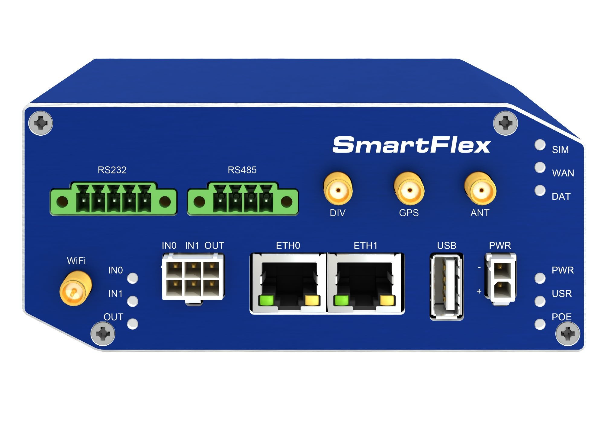 SR30810325-SWH 2XETH, WiFi, GPS, RS232, RS485, I/O, 2xSIM