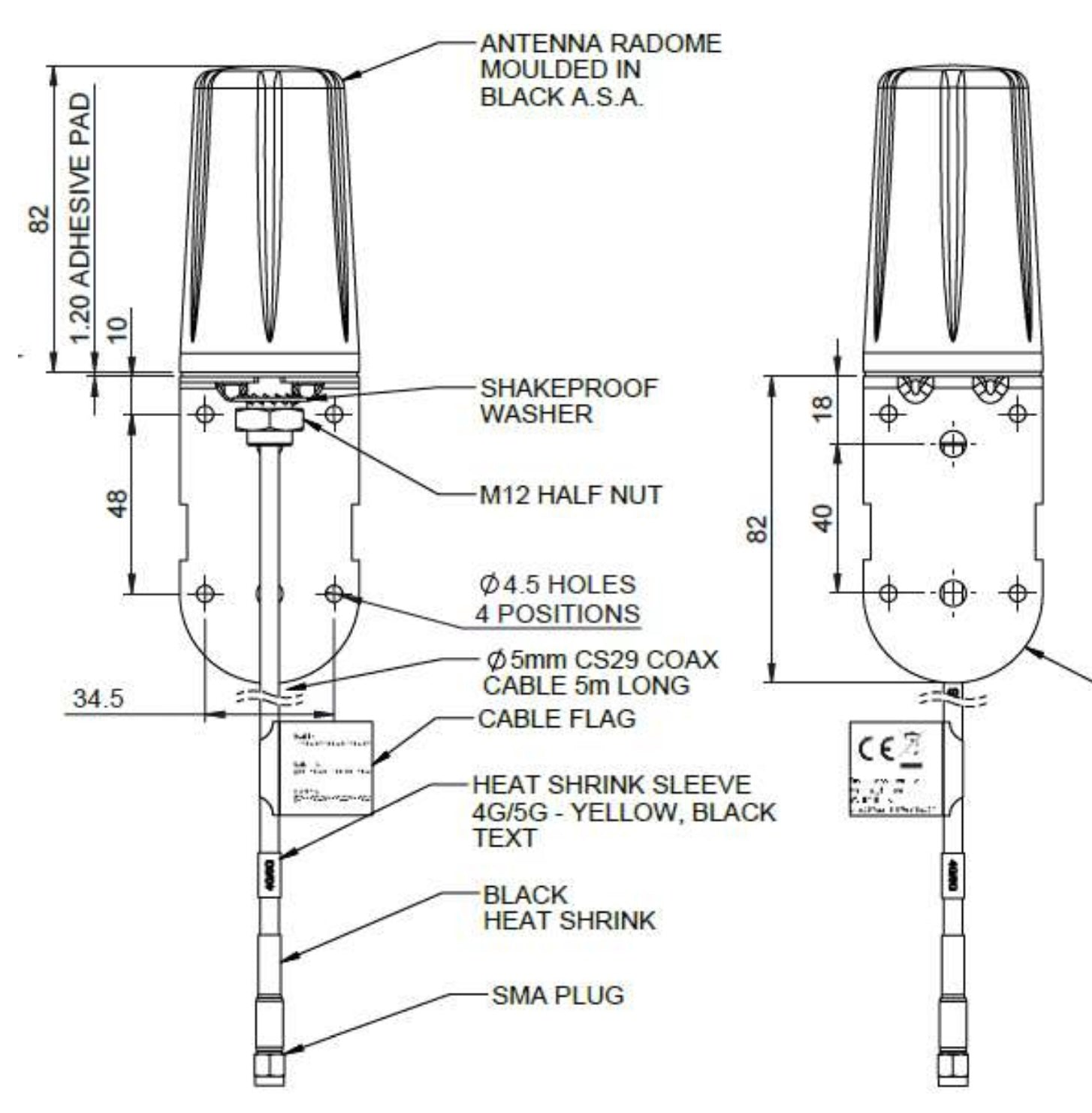 Antenna B4BE-6-60-5SP