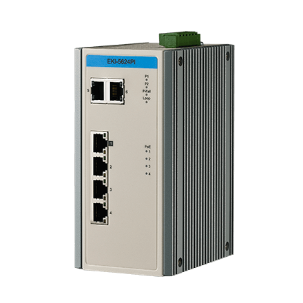 EKI-5624P | 4FE with PoE+2GE Industrial Switch